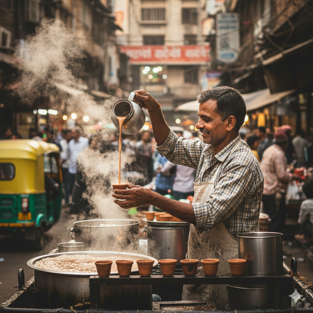 Street Food Vendor in Delhi